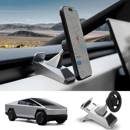 Foronetry Magnetic Phone Mount for Tesla Cybertruck 2024 Adjustable Phone Holder for Cybertruck Accessories Compatible Phone with Magnetic Ring