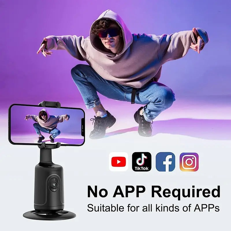 AI 360° Face Tracking Phone Stabilizer