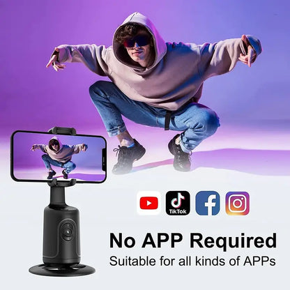 AI 360° Face Tracking Phone Stabilizer