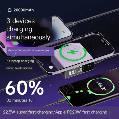 Q7 Wireless Magnetic Power Bank 20000mAh Portable Charger