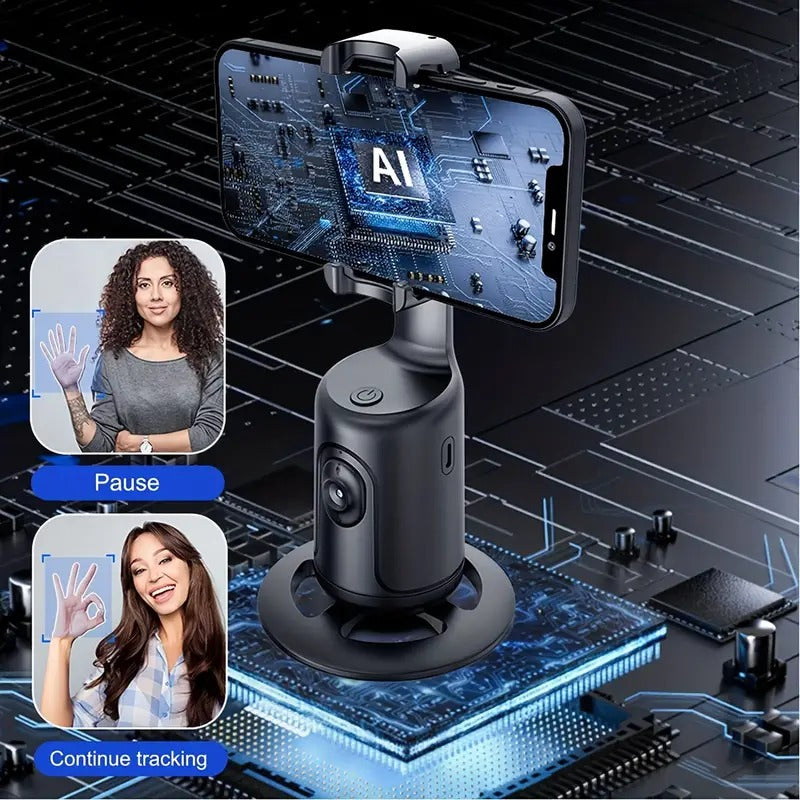AI 360° Face Tracking Phone Stabilizer