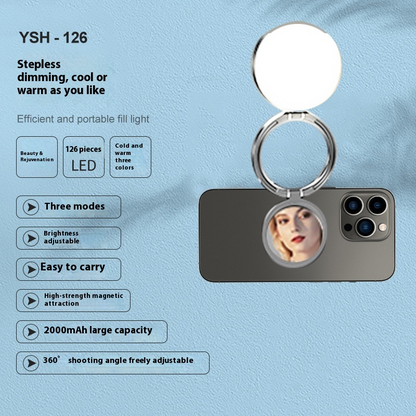 Magnetic Mobile Phone Fill-in Light Photography